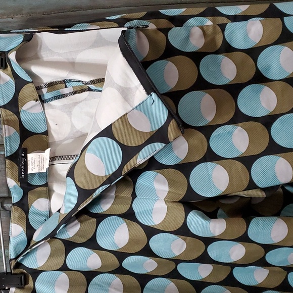 bentley a. Retro Geometric Print, Straight Legs, Size 6, NWOT - Picture 8 of 9